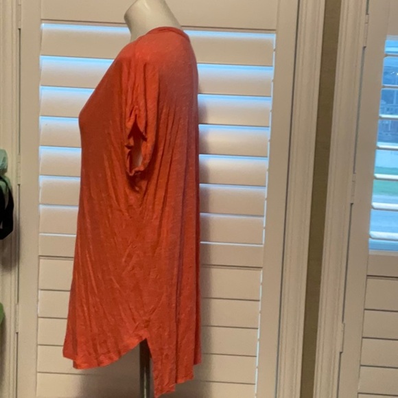 a.n.a Pink and Orange Relaxed Short Sleeve Tee - Picture 4 of 7